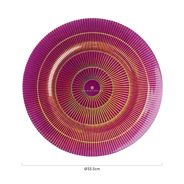 Chalres Millen Signature Collection Glam Accent Plate, Radias