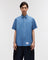 Highr, Steel Blue, Oversized Short Sleeve Shirt
