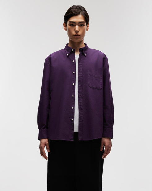 Highr, Royal Purple, Oxford BD Long Sleeve Shirt