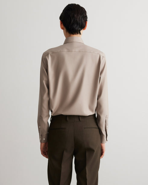 Alexander & Sons, Tan Twill, Long Sleeve Shirt