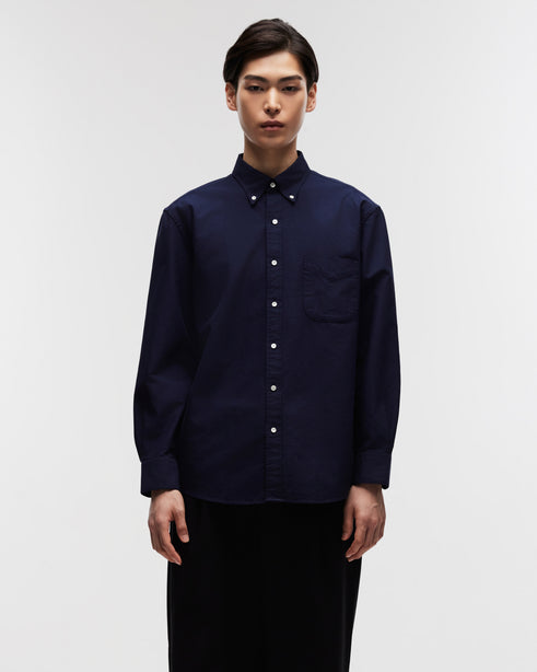 Highr, Navy, Oxford BD Long Sleeve Shirt