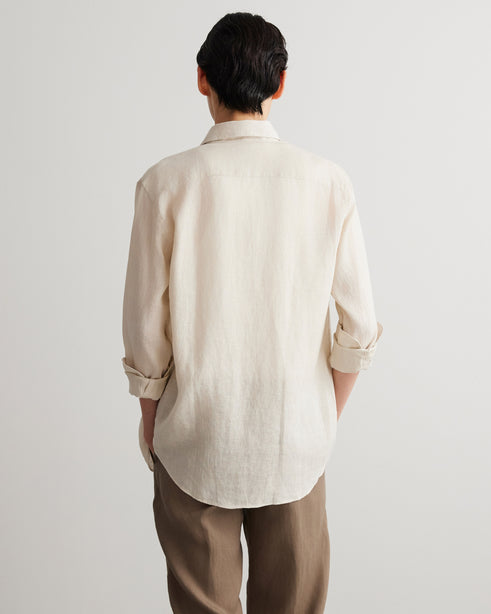 Alexander & Sons, Sand Linen, Long Sleeve Shirt