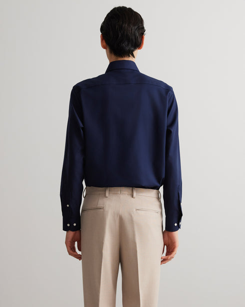 Alexander & Sons, Midnight Blue Twill, Long Sleeve Shirt