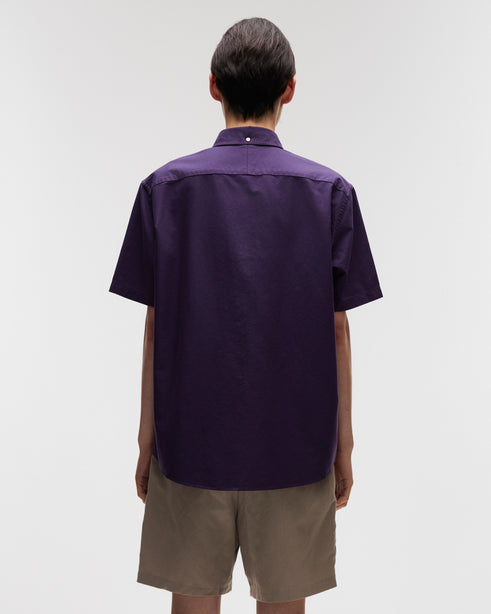 Highr, Royal Purple, Oxford BD Short Sleeve Shirt