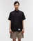 Highr, Black, Oversized Short Sleeve Shirt