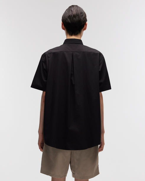 Highr, Black, Oversized Short Sleeve Shirt
