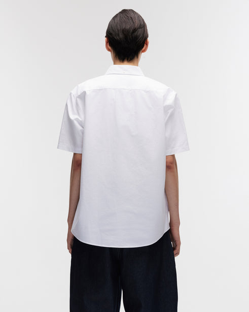Highr, White, Oxford BD Short Sleeve Shirt