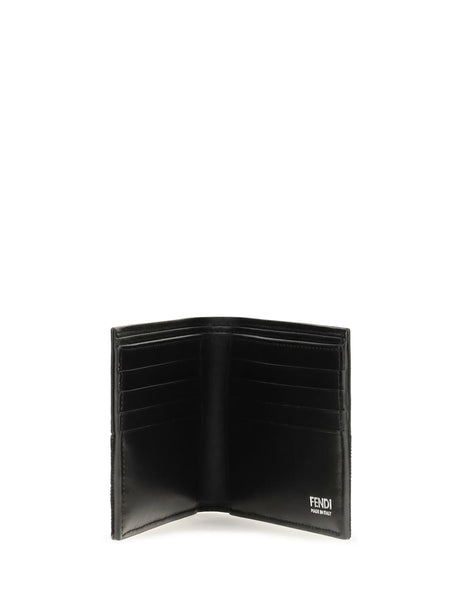 Fendi FF jacquard bifold Wallet - Black