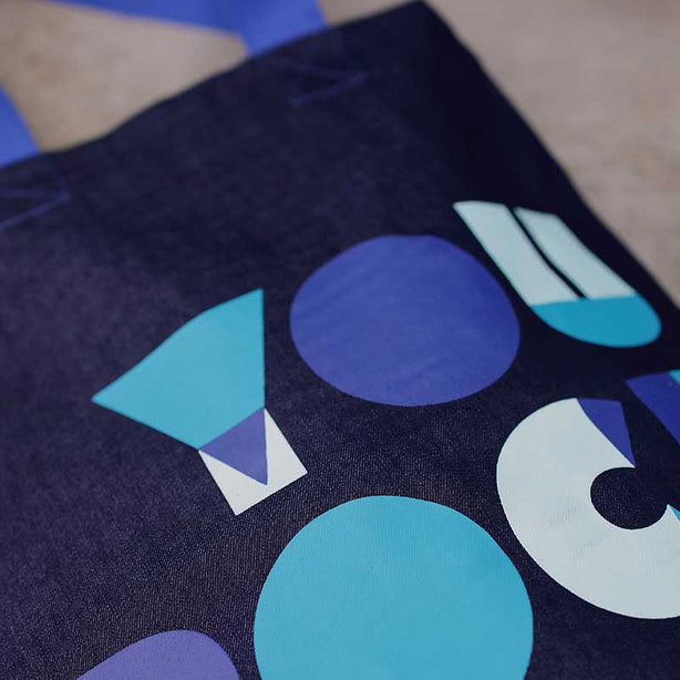 You Rock Denim Tote Bag