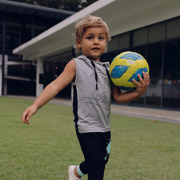 Hornbill Hoodie Kids Sleeveless Top