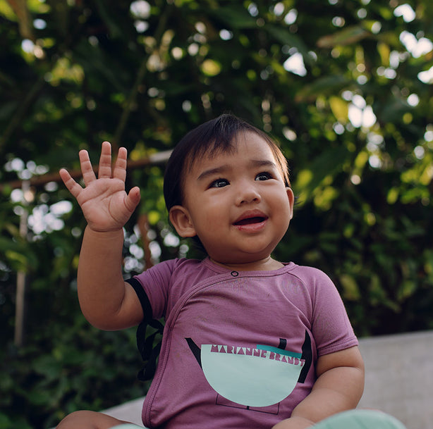 Teapot Short Sleeve Envelope Baby Onesie