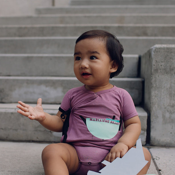 Teapot Short Sleeve Envelope Baby Onesie