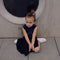 You Rock Black Denim Kids Dress