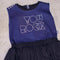 You Rock Black Denim Kids Dress