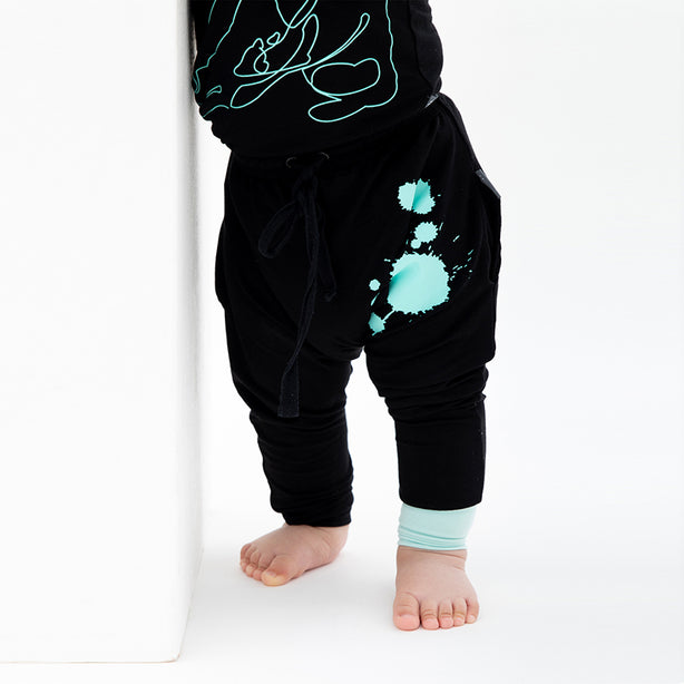 Splash Baby Pants - Mint Splash