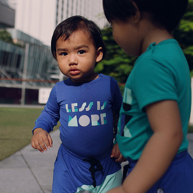 Less is More Long Sleeve Baby Onesie