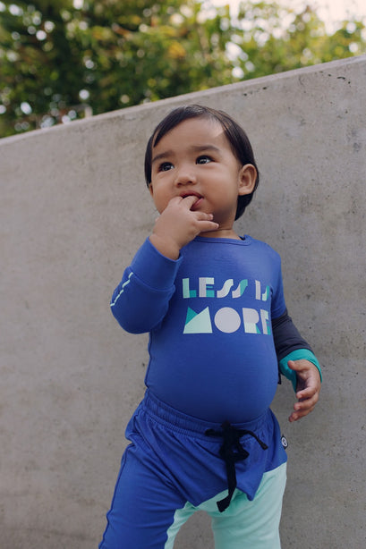 Less is More Long Sleeve Baby Onesie