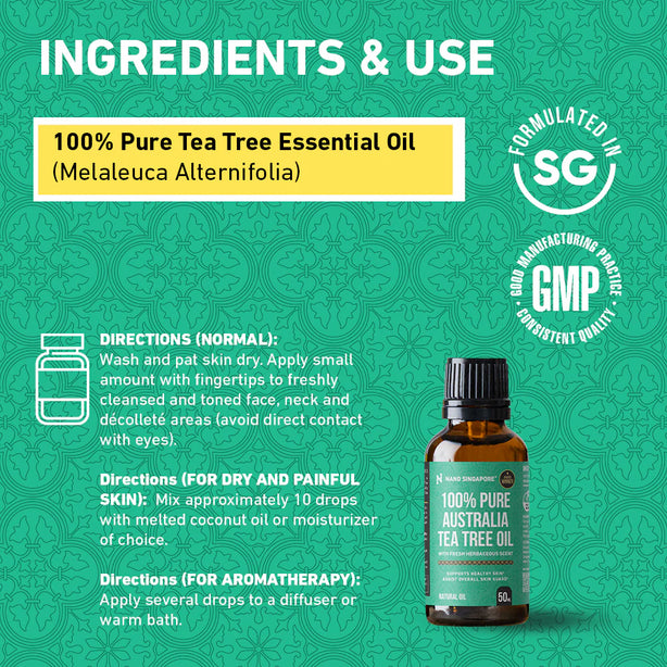 100% Pure Australia Tea Tree Oil - 50ml