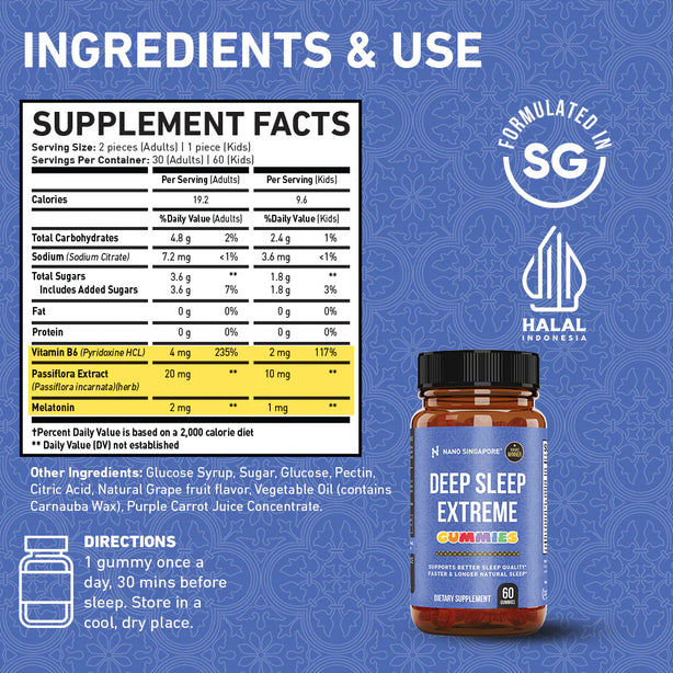 Deep Sleep Extreme Sleeping Gummies - 60ct