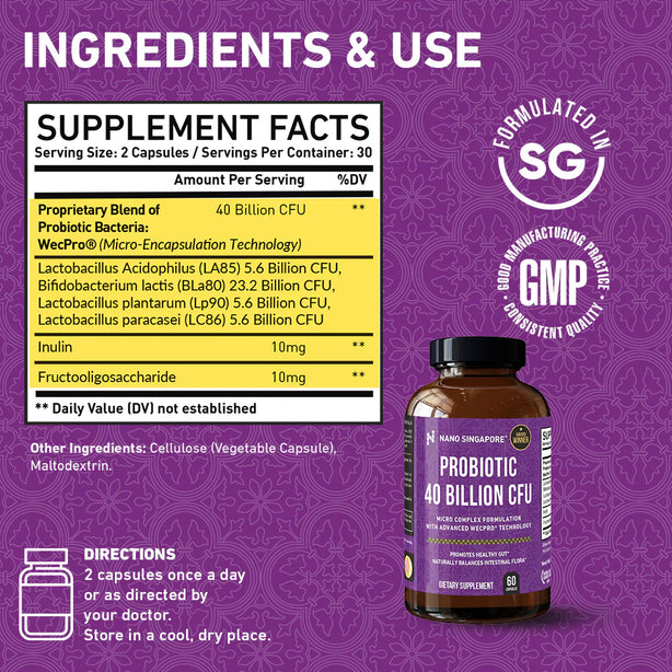 Probiotic 40 Billion CFU - 60ct