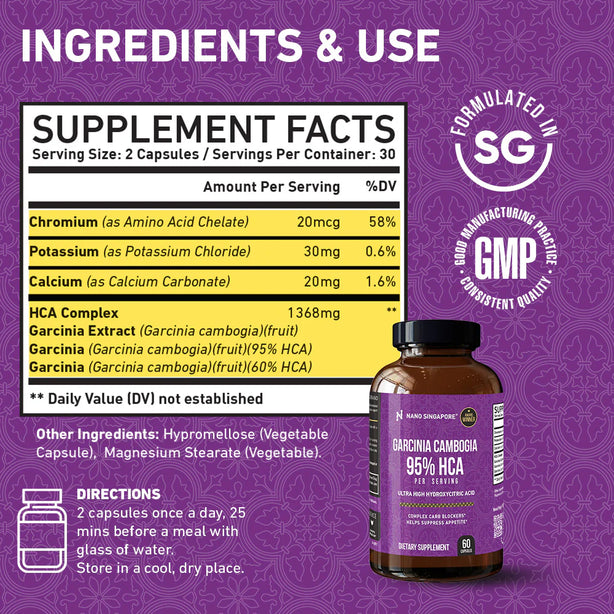 Garcinia Cambogia Extreme 95% HCA - 60ct