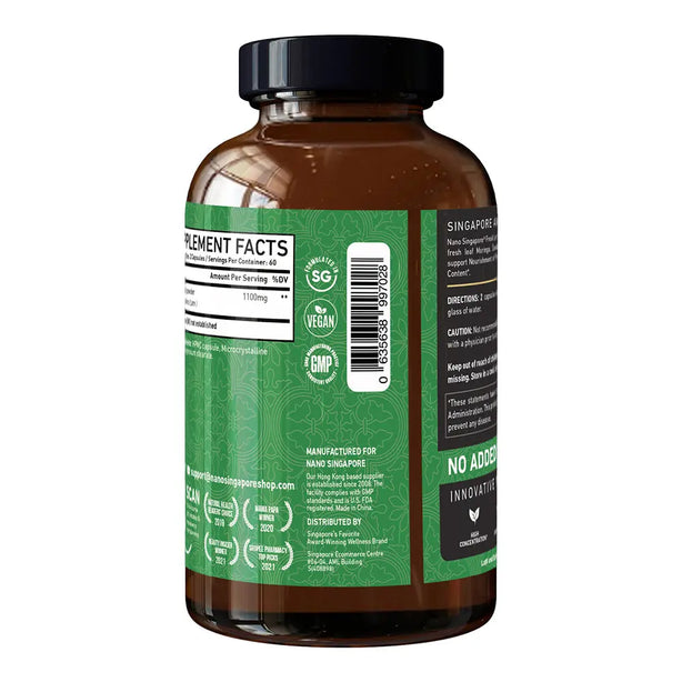 Fresh Leaf Pure Moringa 1,100mg - 120ct