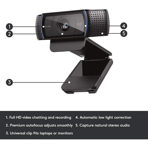 Logitech C920 HD Pro Full HD Webcam