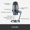 Logitech For Creators Blue Yeti Nano Premium USB Mic for Recording, Streaming, Gaming, Podcasting on PC and Mac, Condenser Microphone with Blue VO!CE Effects, Cardioid and Omni, No-Latency Monitoring