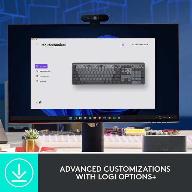 Logitech Mx Mechanical Wireless Keyboard Graphite
