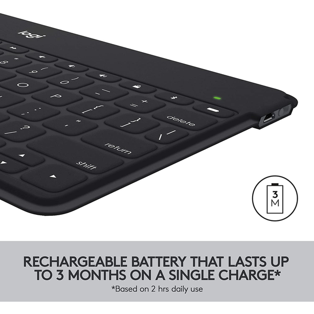 Logitech Keys-To-Go BT Keyboard With Stand