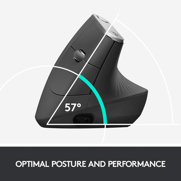 Logitech MX Vertical Wireless Bluetooth Ergonomic Mouse
