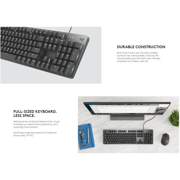 Logitech K845 Mechanical Illuminated Brown Switch Keyboard