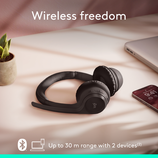 Logitech Zone 300 Bluetooth Wireless Headset Graphite