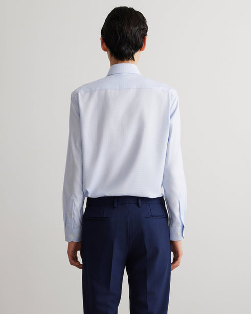 Alexander & Sons, Light Blue Dobby, Long Sleeve Shirt