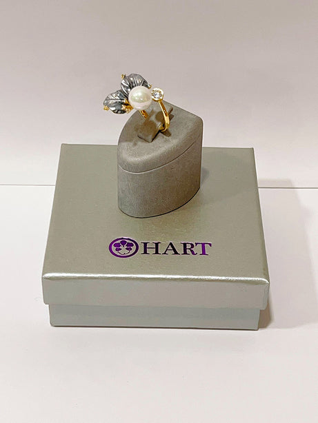 HART Butterfly White Pearl Black Leaf Jewellery Series
