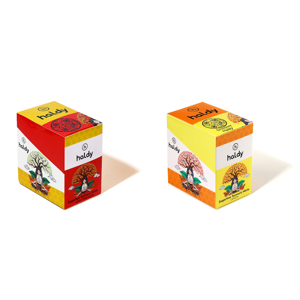 Haldy Sugarfree Turmeric Mints 
(6-Pack Bundle 3: Lemon Apple-Cinnamon)