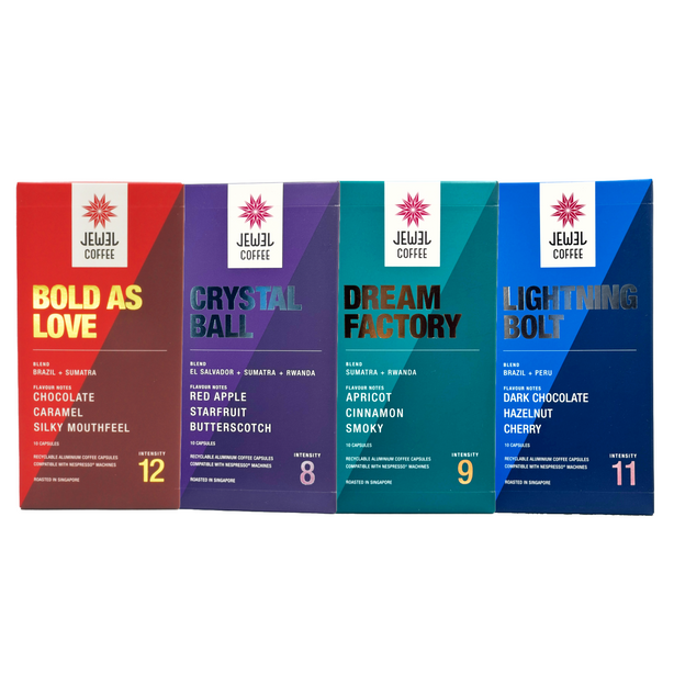 Jewel Coffee Specialty Coffee Capsules - Blend Variety Pack (4x 10pc)