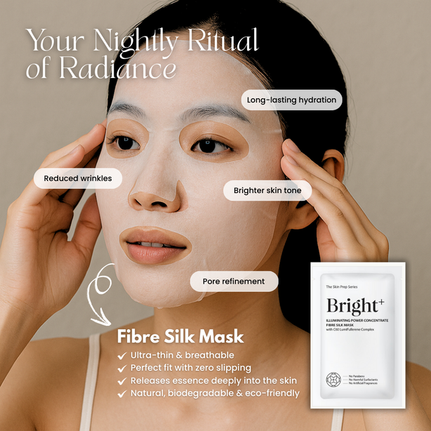 Bright+ Illuminating Power Concentrate Fibre Silk Mask 25gm * 5pcs