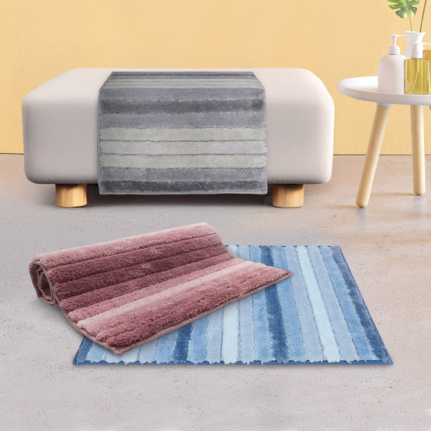 Charles Millen Suite Collection Cadda Microfibre Anti-Slip Mat, Medium, Set Of 2