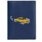 Coach Passport Card Case With Car Print - Deep Blue Multi CEK62