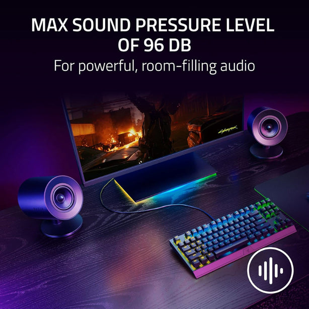 Razer Nommo V2 X - Full-Range 2.0 Pc Gaming Speakers - Eu/Idn/Rus//Ukr/Isr/Egy/Zaf + Uk/My/Sg/Uae/Sau Packaging