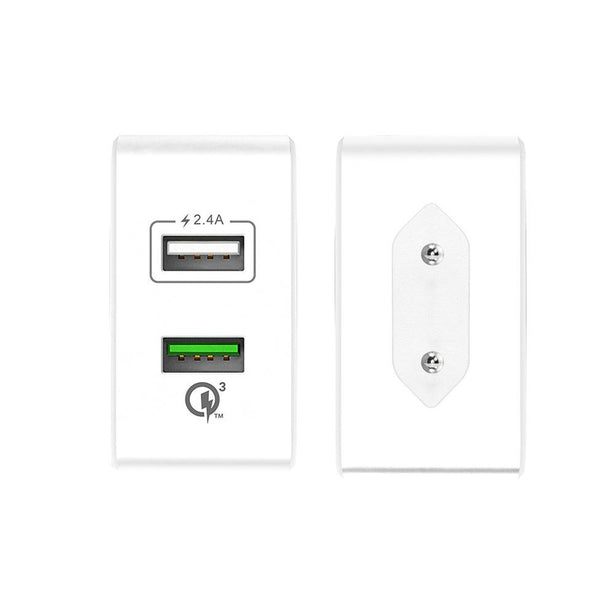 J5Create 2-Port USB 30W Charger W/ QC3.0