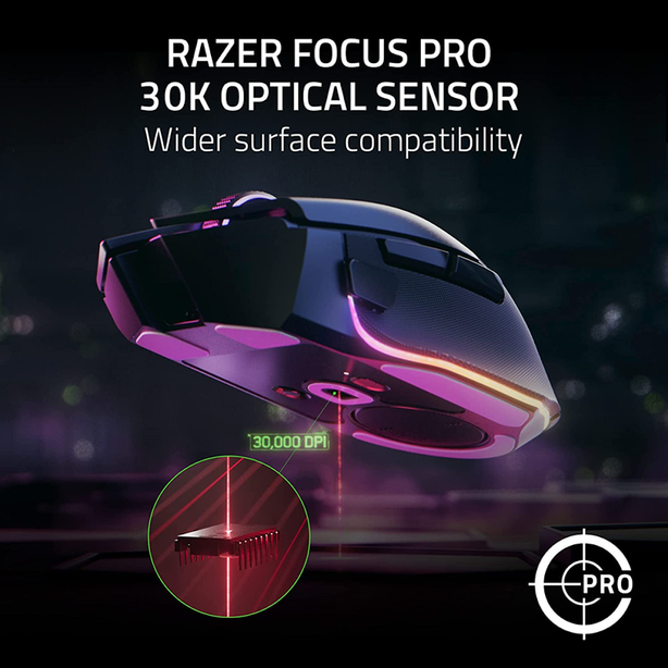 Razer Basilisk V3 Pro - Ergonomic Wireless Gaming Mouse