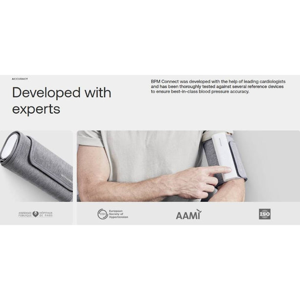 Withings WPM05-ALL-INTER BPM Connect Clinically Validated Blood Pressure Monitor (HSA registered Class B Medical Device)