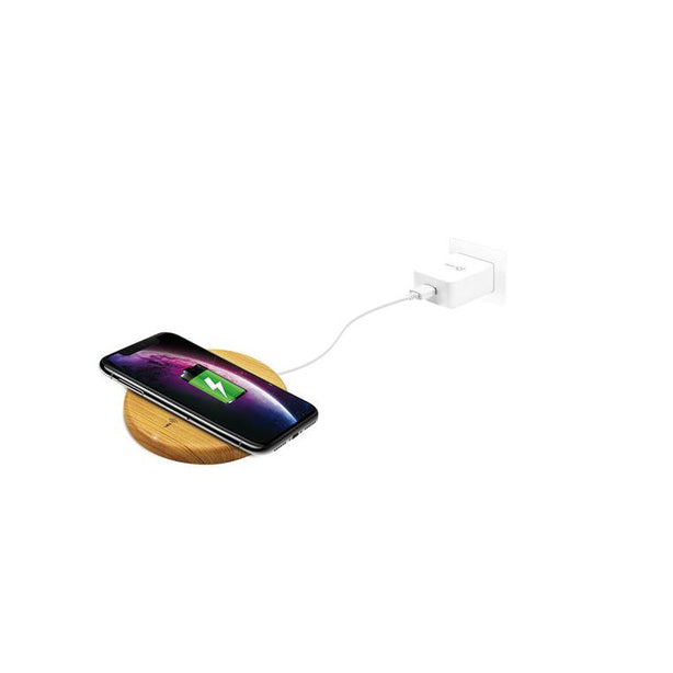 J5Create 10W Wireless Fast Charger Wood