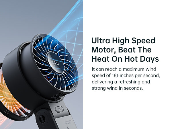 JISULIFE HANDHELD FAN LIFE7 5000MAH-BLACK