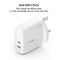 Belkin Dual Usb-C Pd Wall Charger 40W