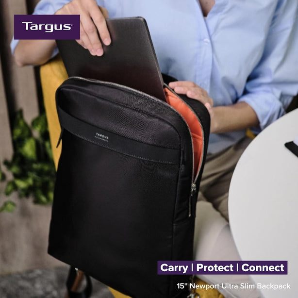 Targus 15” Newport Ultra Slim Backpack - Black