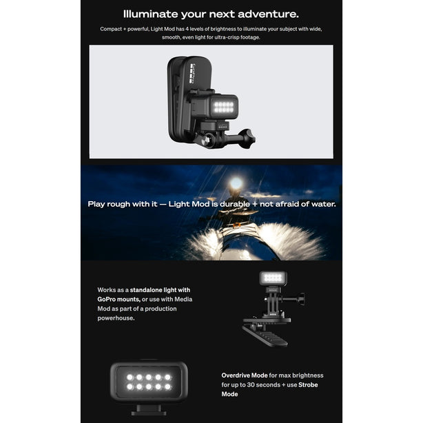 Gopro Light Mod For Hero8 Black, Hero9/10/11/12 Black