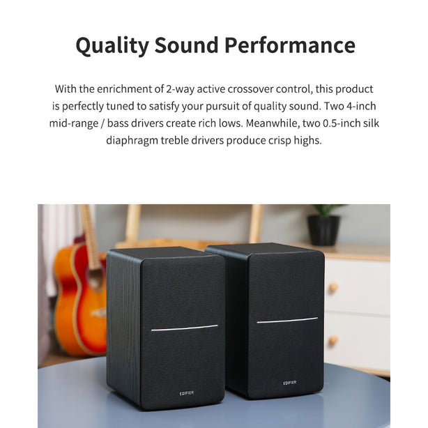 Edifier Bookshelf R1280Dbs Brown Bluetooth 42W